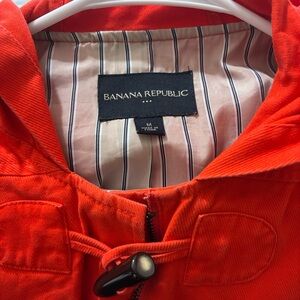 Banana Republic Vibrant Red Hooded Jacket